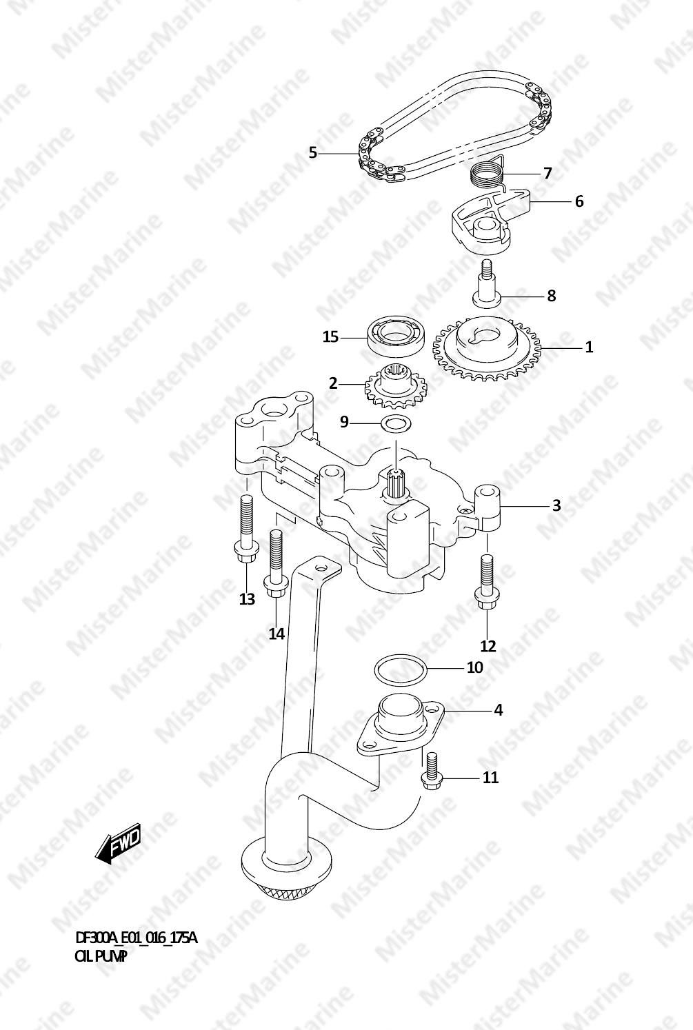 FIG.175A (1-D-9) OIL PUMP