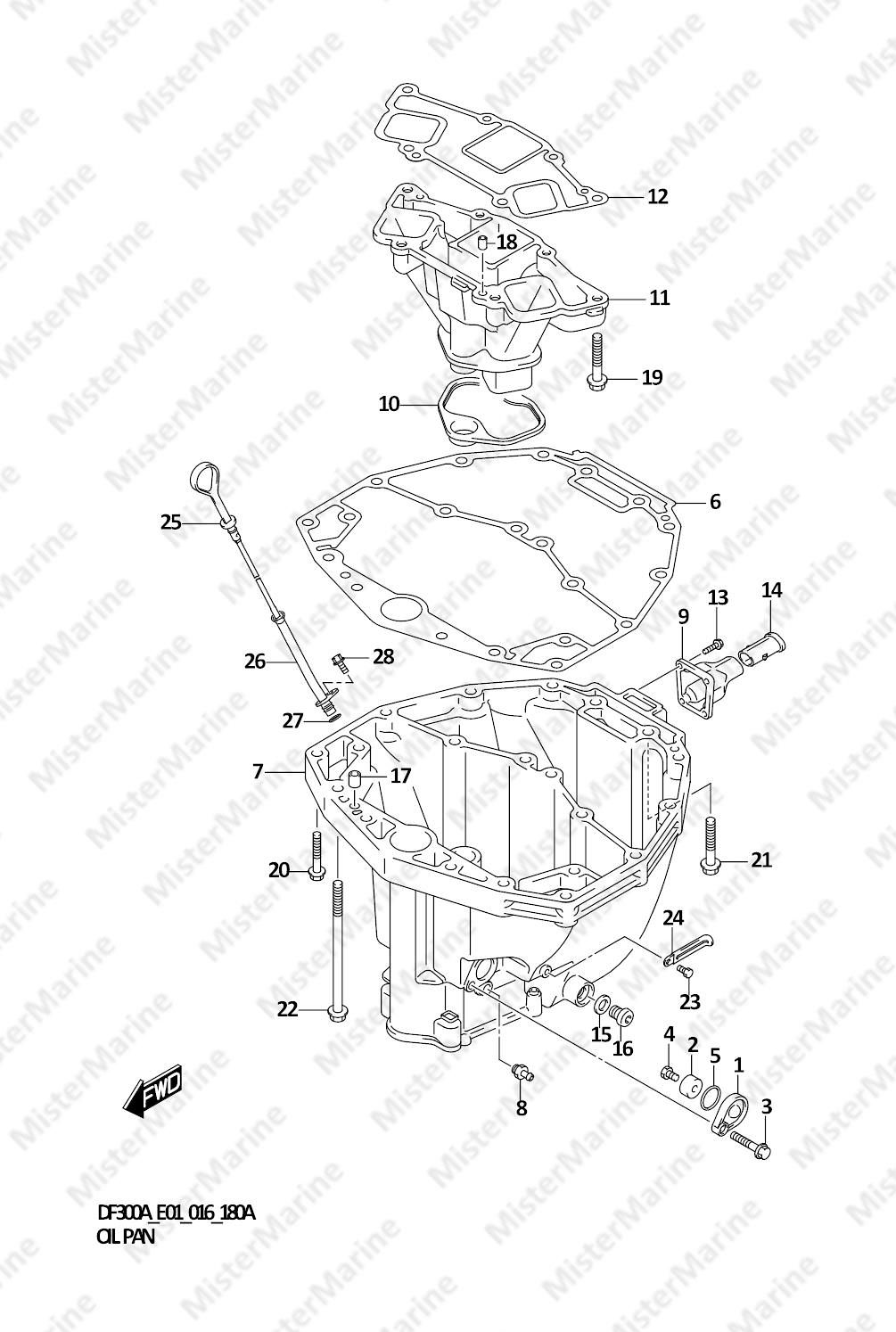 FIG.180A (1-D-10) OIL PAN