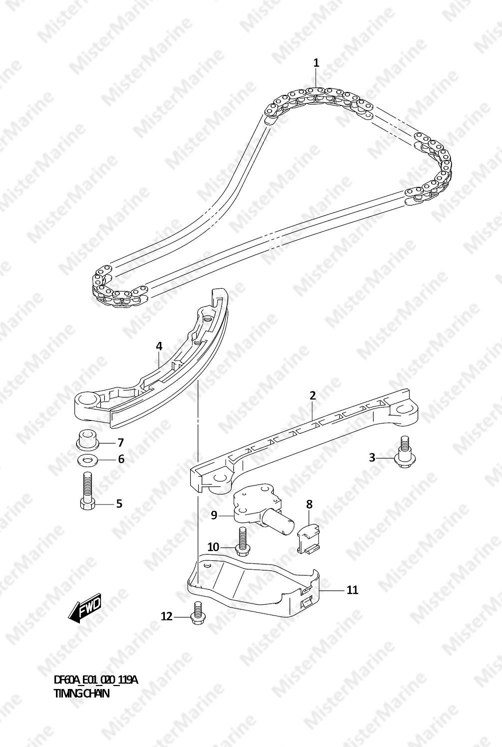 FIG.119A (1-B-12) TIMING CHAIN