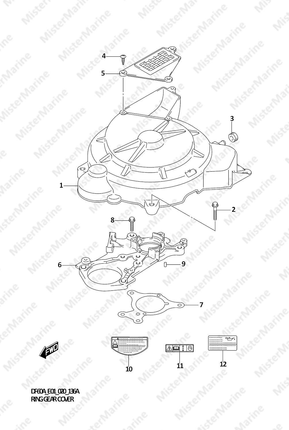 FIG.136A (1-C-6) RING GEAR COVER