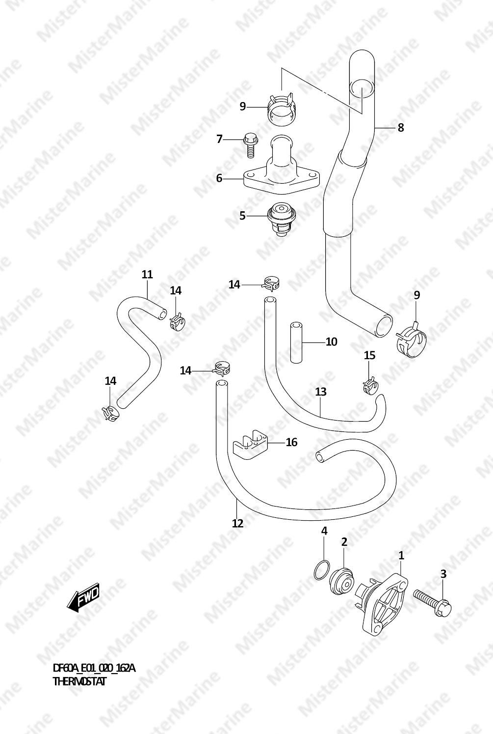 FIG.162A (1-D-9) THERMOSTAT