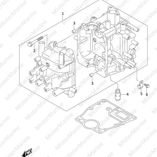 FIG.113A (1-B-3) CYLINDER BLOCK