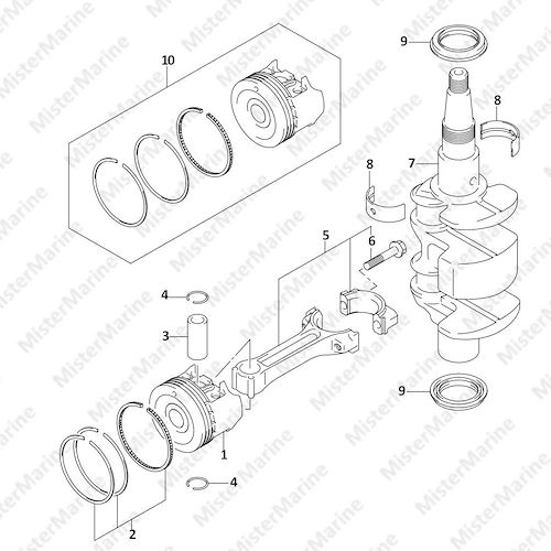 FIG.116A (1-B-4) CRANKSHAFT