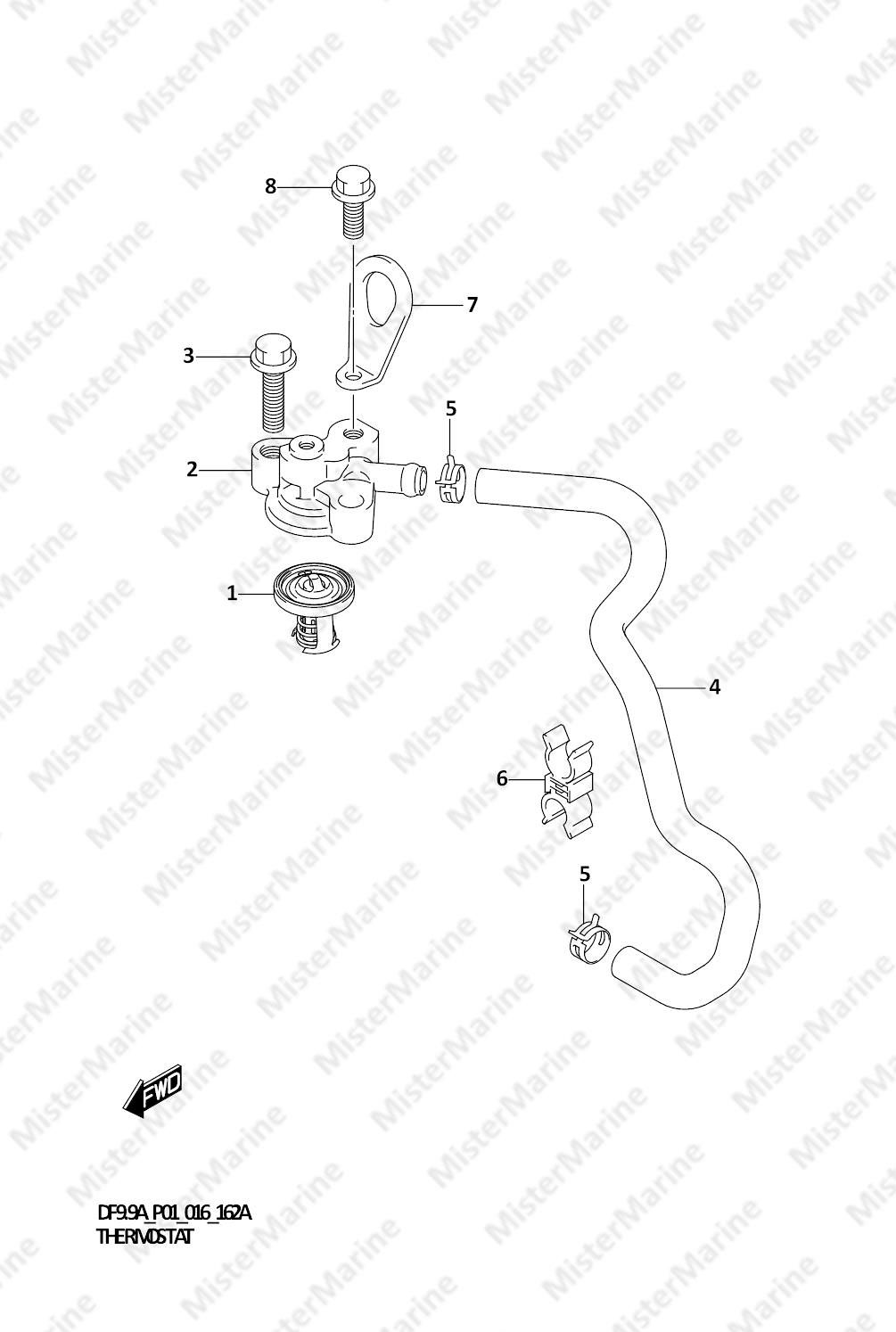 FIG.162A (1-C-10) THERMOSTAT