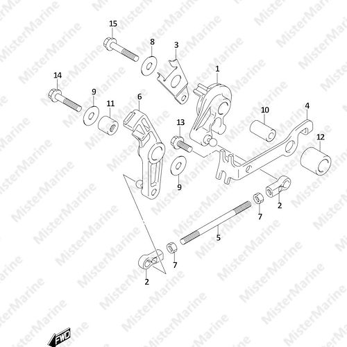 FIG.166A (1-C-11) THROTTLE CONTROL (DF8A P01)
