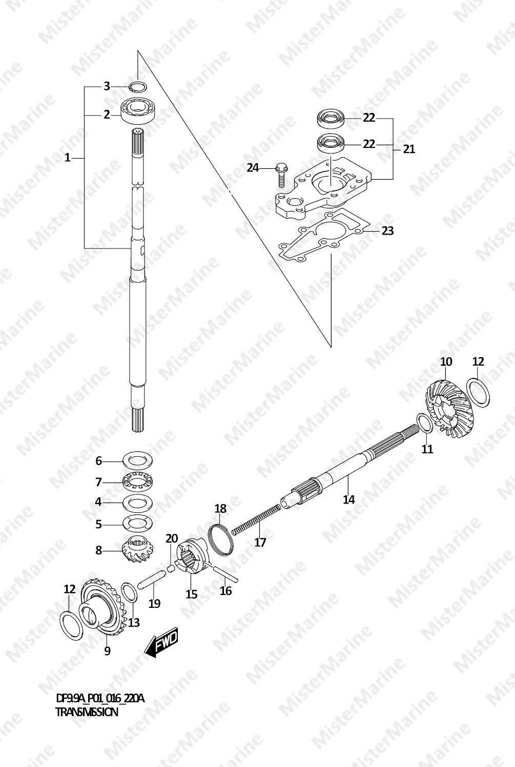 FIG.220A (1-D-7) TRANSMISSION
