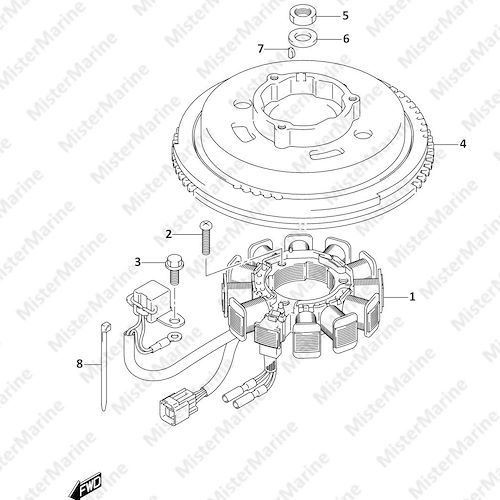 FIG.303B (1-D-11) MAGNETO (DF8AR P01)