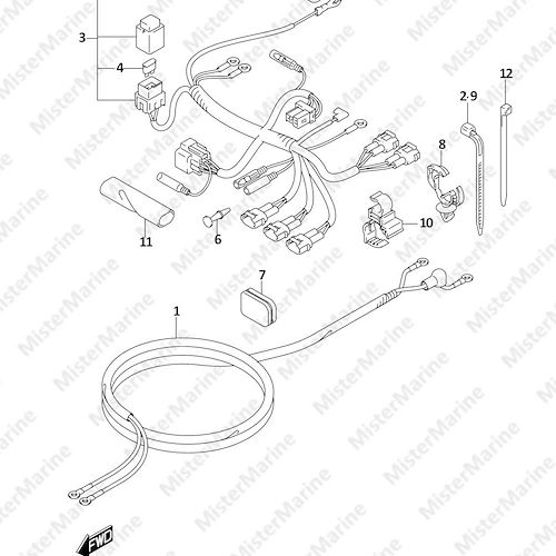 FIG.322A (1-E-4) HARNESS (DF8A P01)