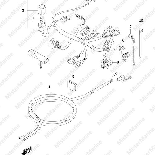 FIG.322B (1-E-5) HARNESS (DF8AR P01)