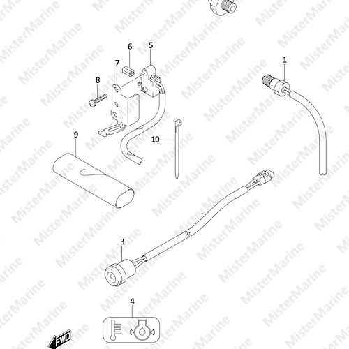 FIG.334B (1-E-9) SENSOR/SWITCH (DF8AR P01)