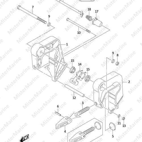 FIG.335A (1-E-12) CLAMP BRACKET (DF8A P01)
