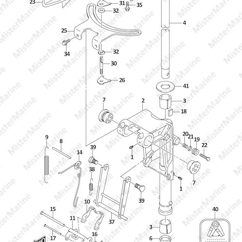 FIG.336C (1-F-5) SWIVEL BRACKET (DF9.9A P01)