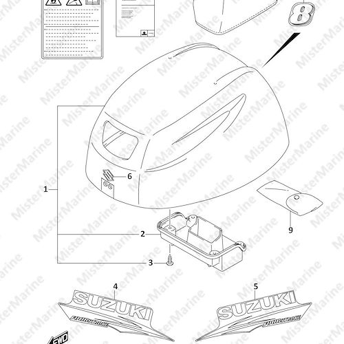 FIG.420A (1-G-2) ENGINE COVER (DF8A P01)