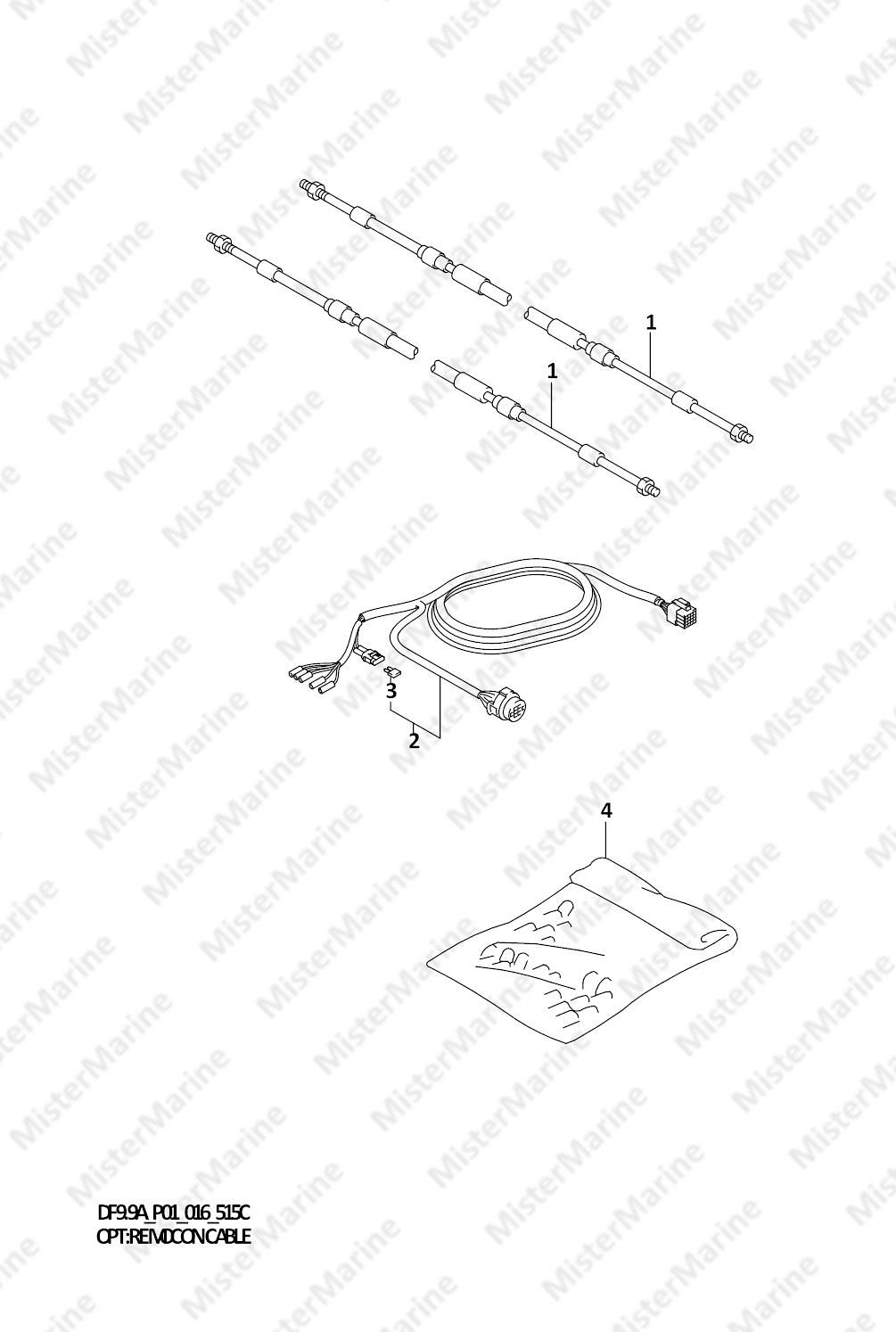 FIG.515C (1-H-9) OPT:REMOCON CABLE (DF9.9A P01)