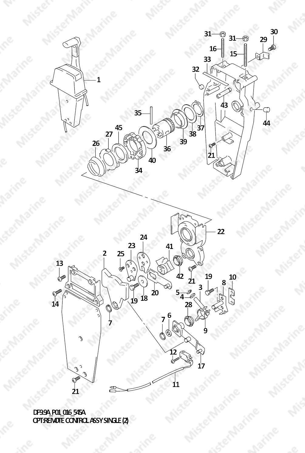 FIG.545A (1-H-12) OPT:REMOTE CONTROL ASSY SINGLE (2)