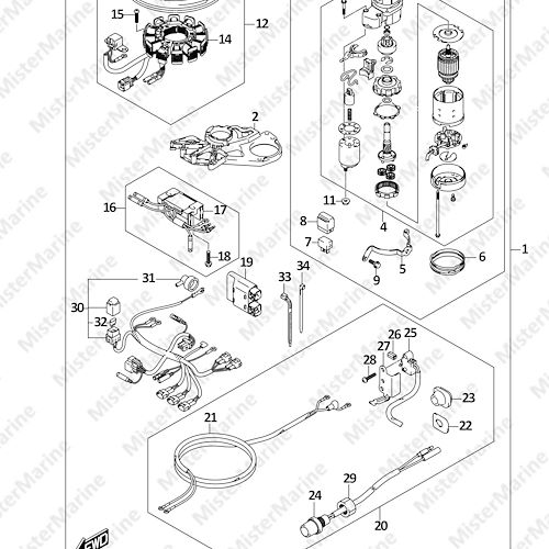 FIG.561A (1-I-2) OPT:STARTING MOTOR (MANUAL STARTER)  (DF8A P01)