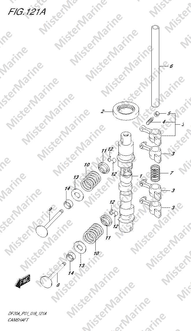 FIG.121A (1-B-6) ALBERO A CAMME