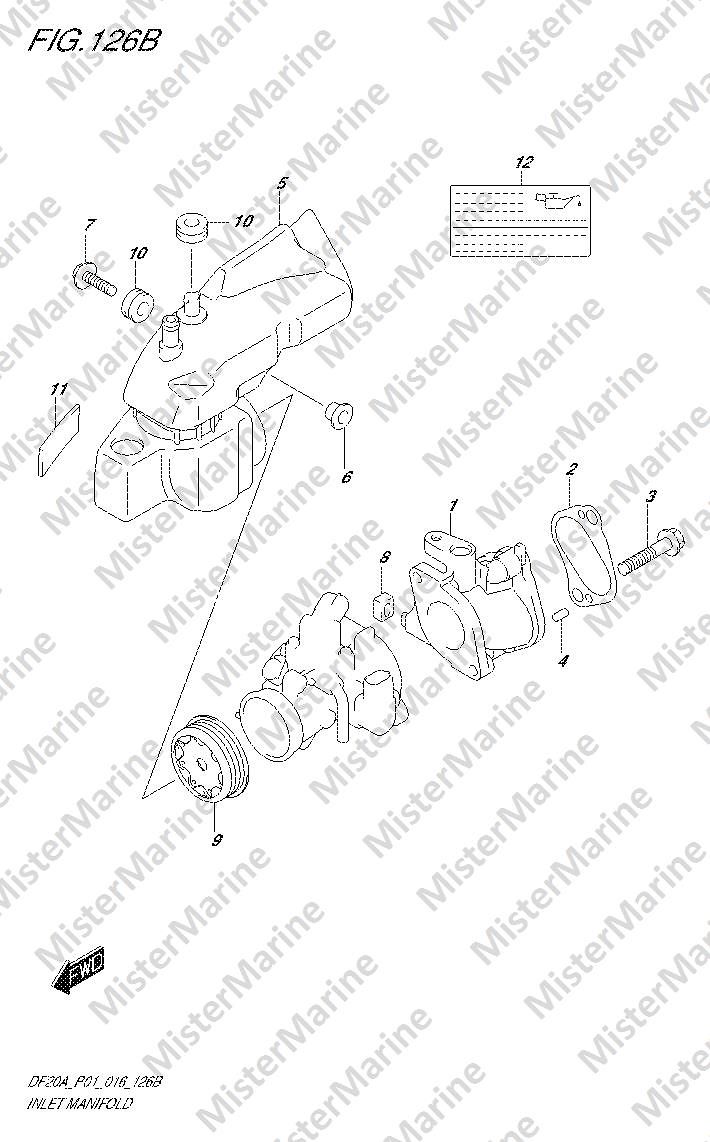 FIG.126B (1-C-5) INLET MANIFOLD (DF9.9BR P01)