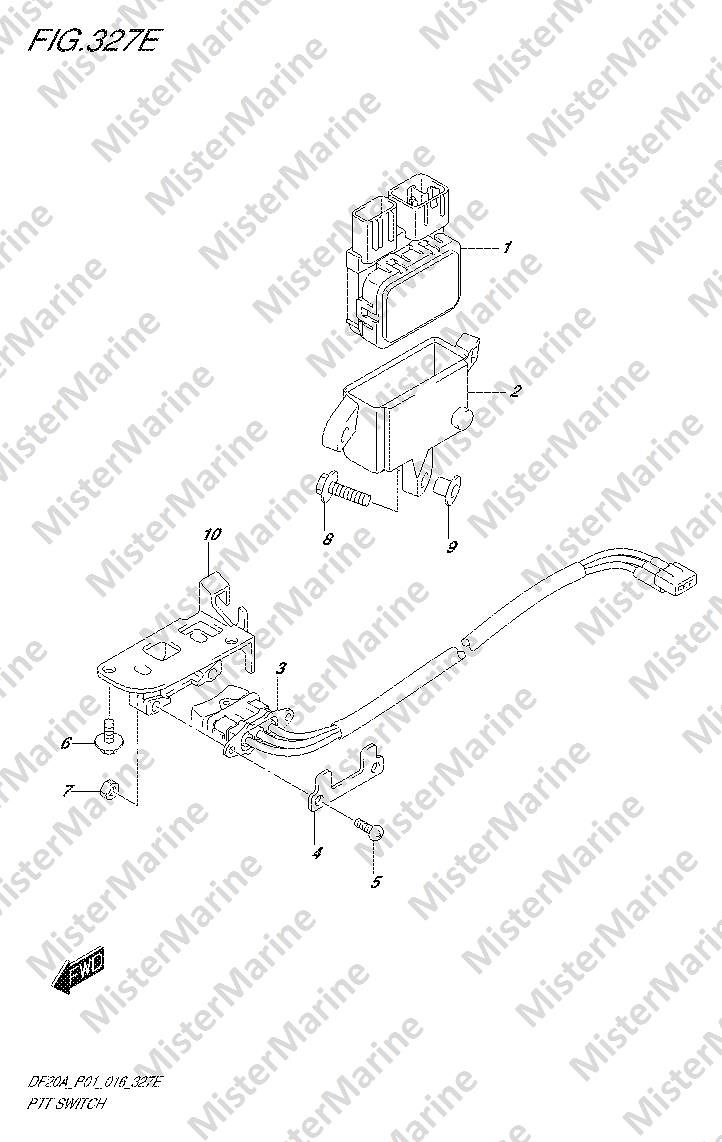 FIG.327E (2-C-2) PTT SWITCH (DF20ATH P01)