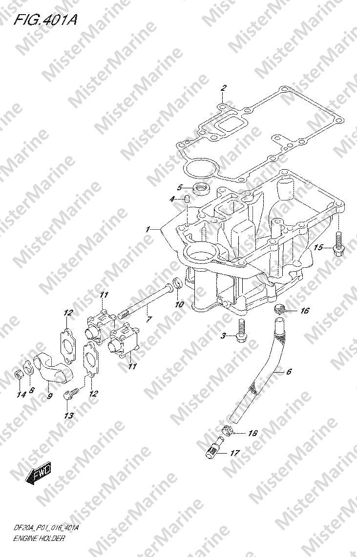FIG.401A (2-G-2) ENGINE HOLDER