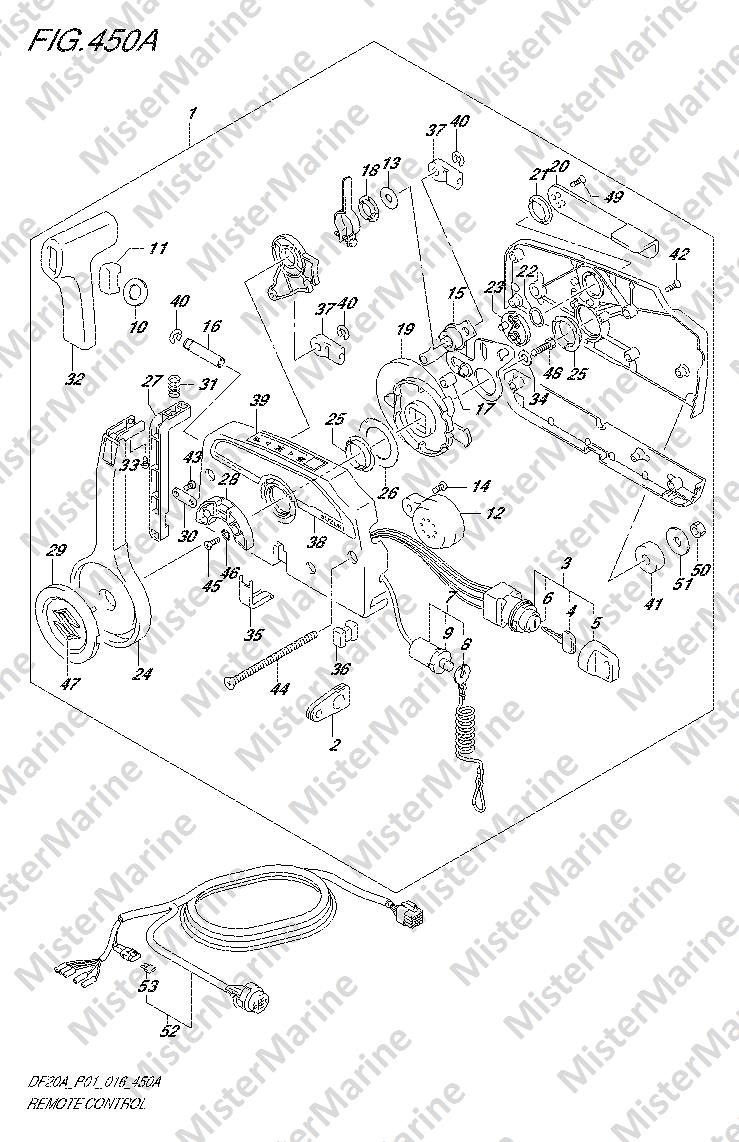FIG.450A (2-I-15) REMOTE CONTROL (DF9.9BR P01)