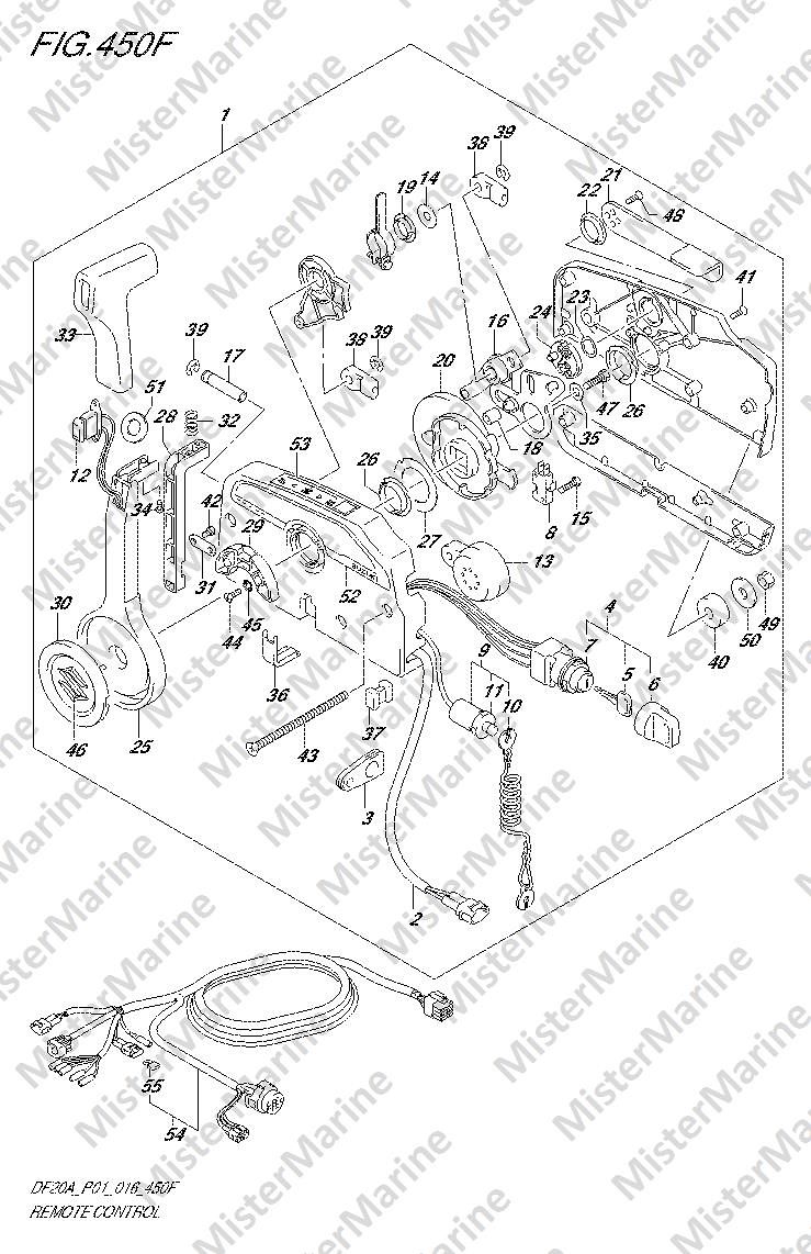 FIG.450F (2-J-11) REMOTE CONTROL (DF20AT P01)