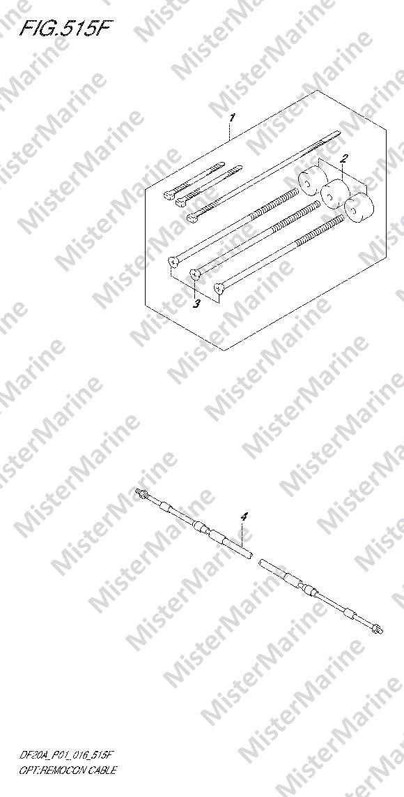 FIG.515F (2-L-12) OPT:REMOCON CABLE (DF15AT P01)
