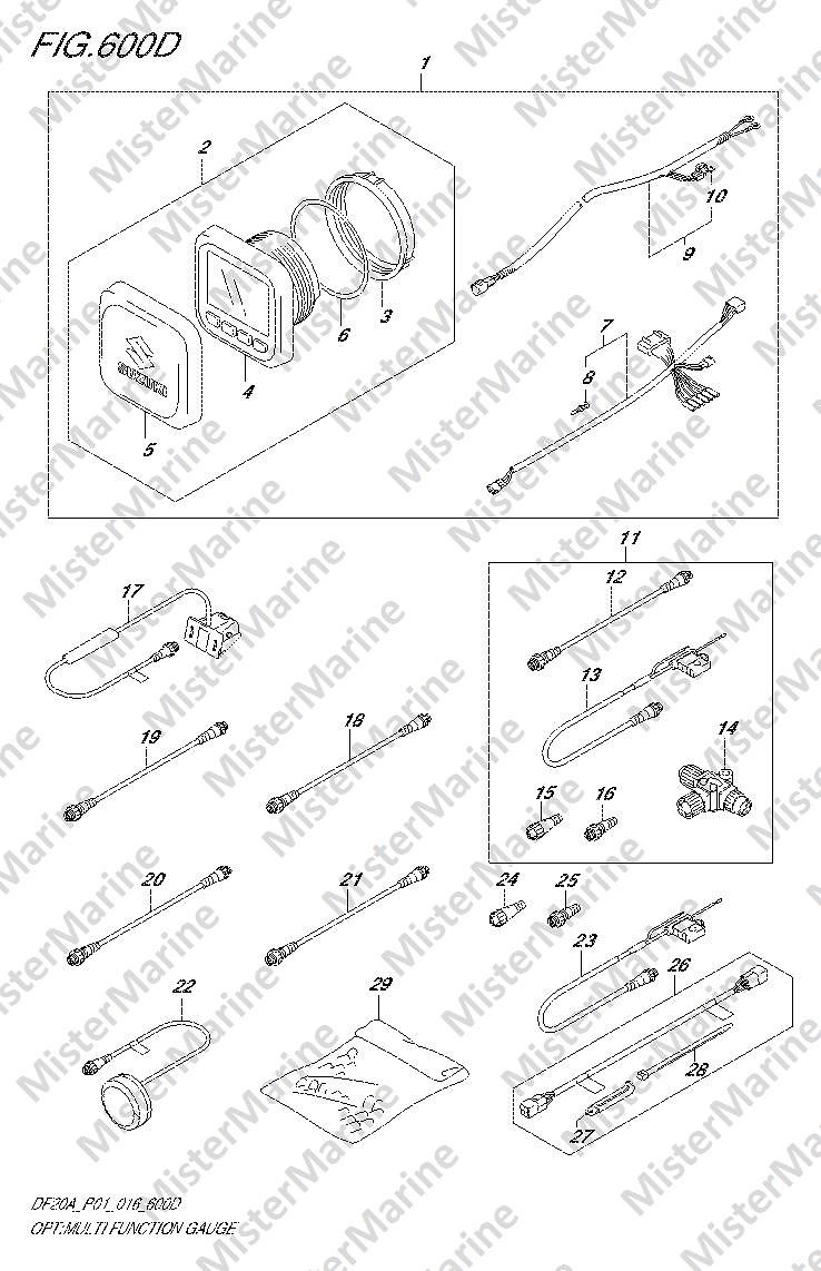 FIG.600D (3-F-11) OPT:MULTI FUNCTION GAUGE (DF15AT P01)