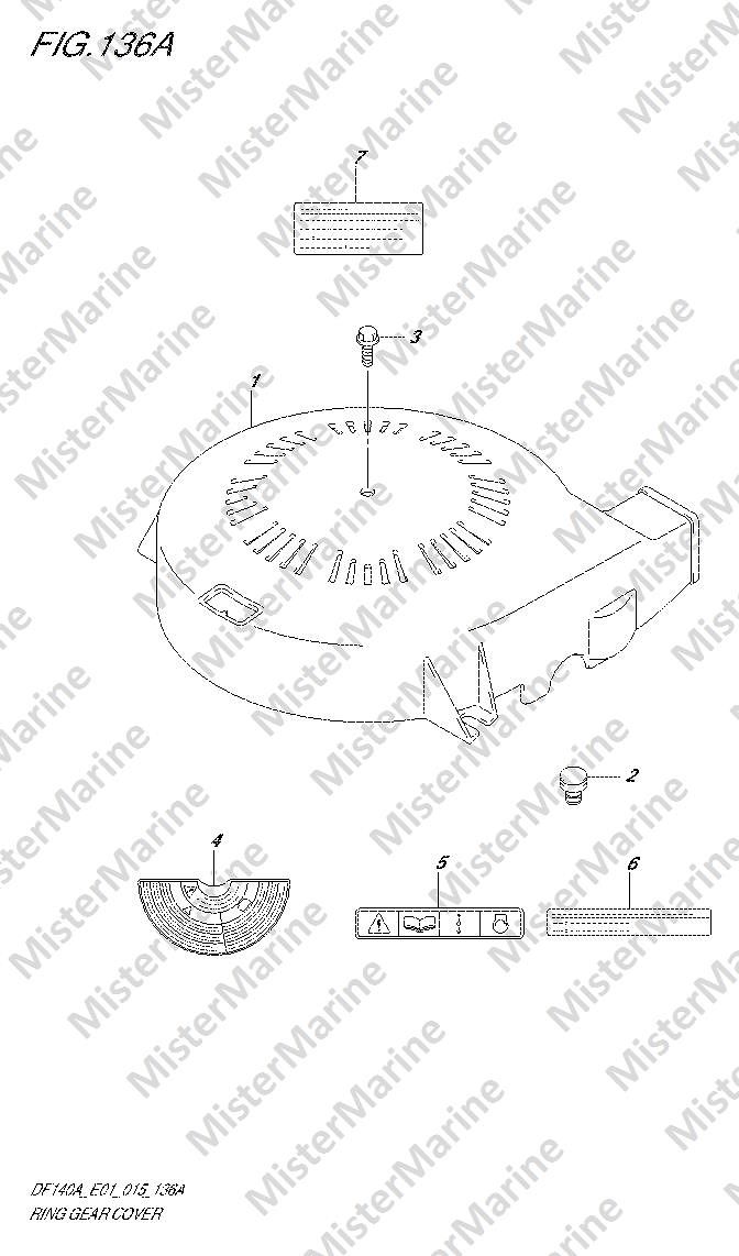 FIG.136A (1-D-7) RING GEAR COVER
