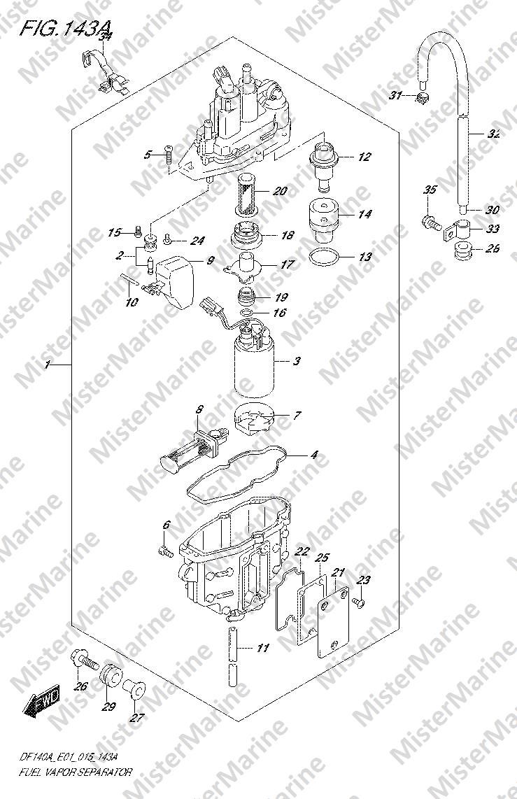 FIG.143A (1-E-2) FUEL VAPOR SEPARATOR