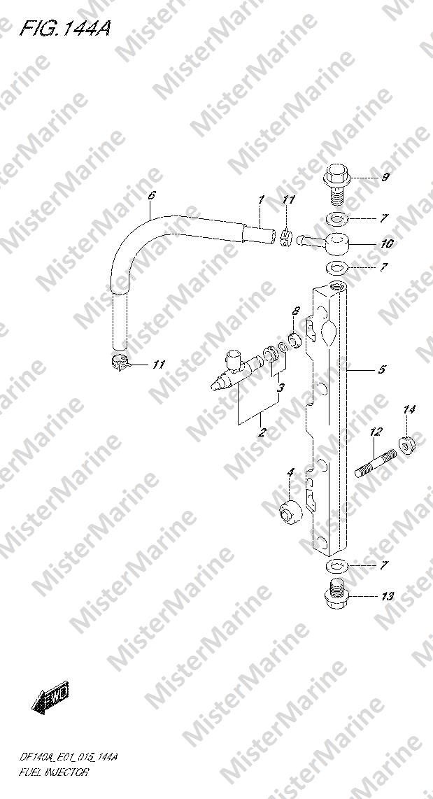 FIG.144A (1-F-6) FUEL INJECTOR