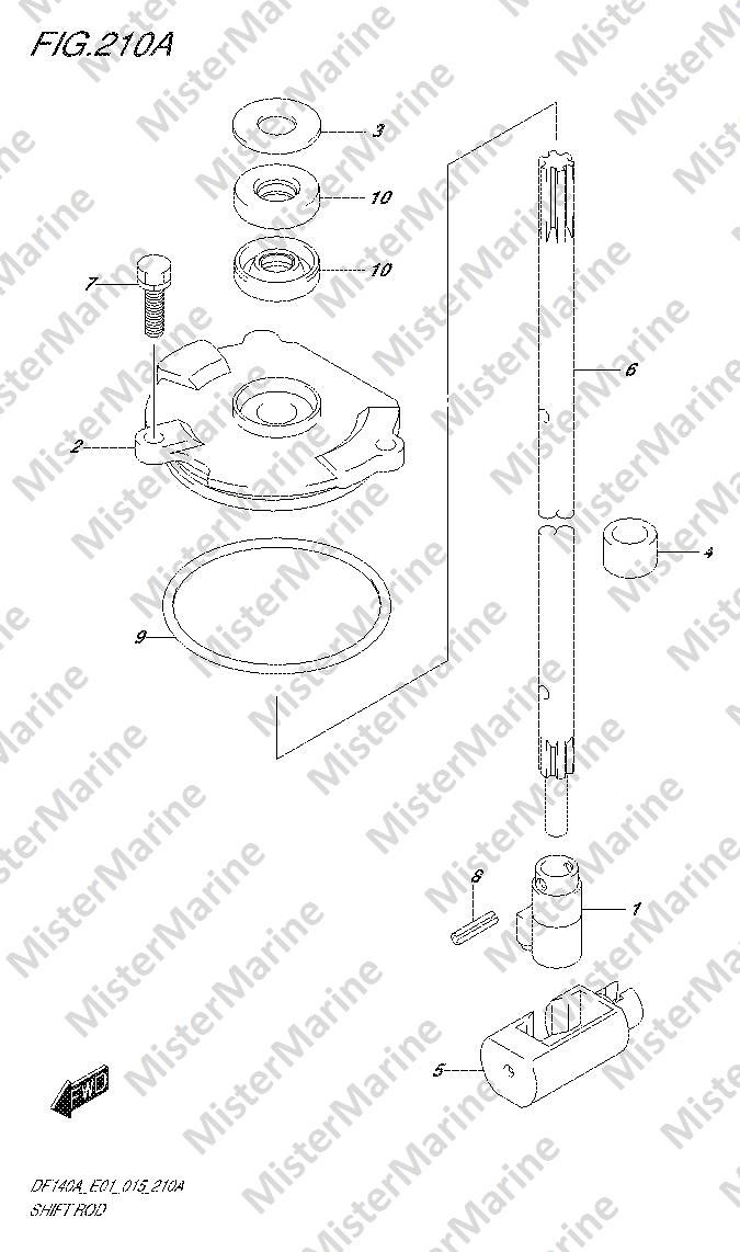 FIG.210A (1-I-4) SHIFT ROD