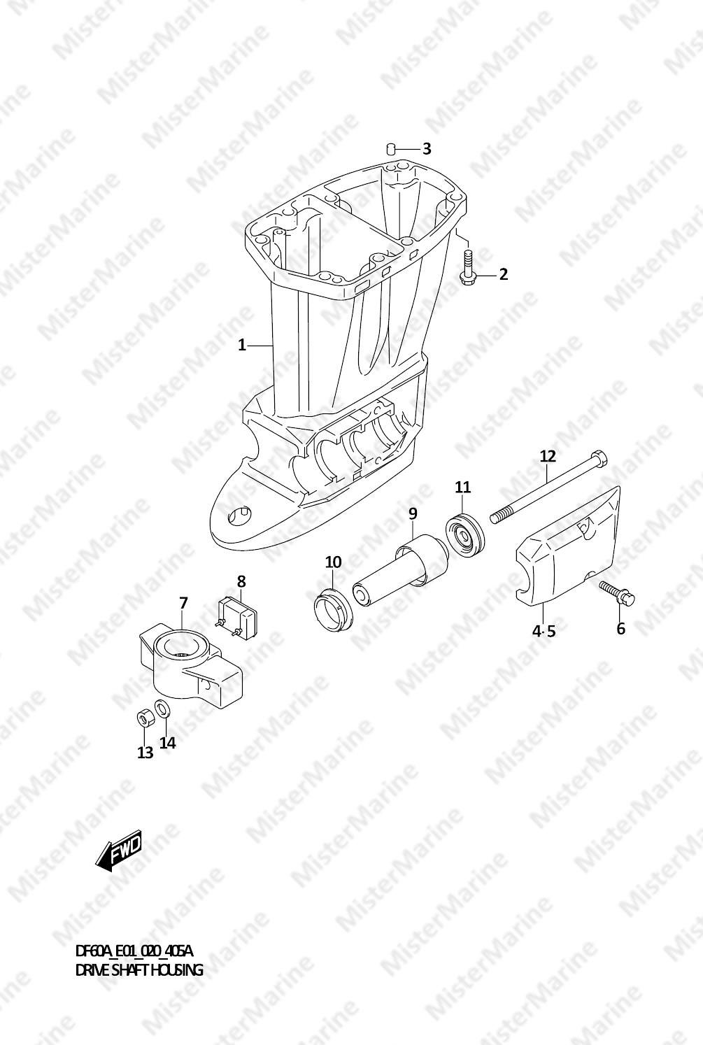 FIG.405A (1-K-13) DRIVE SHAFT HOUSING