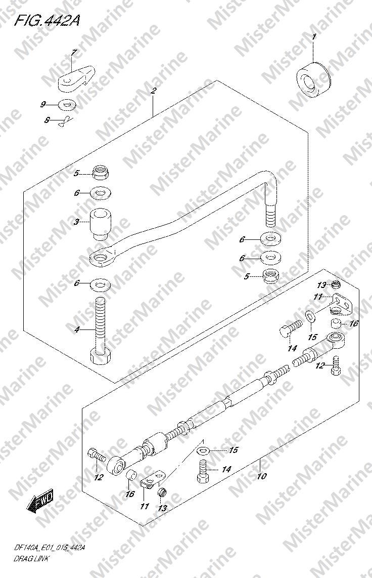 FIG.442A (2-J-14) DRAG LINK