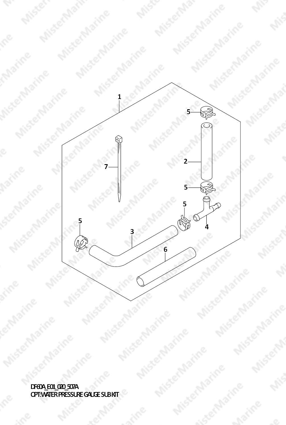 FIG.507A (2-E-8) OPT:WATER PRESSURE GAUGE SUB KIT