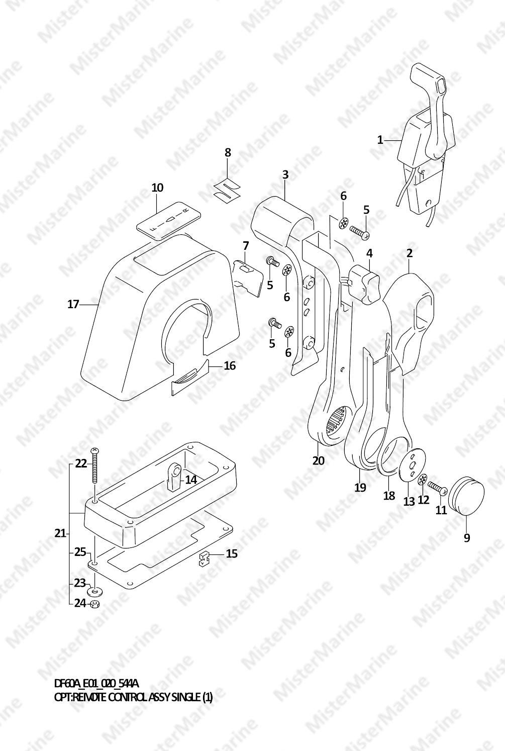 FIG.544A (2-F-6) OPT:REMOTE CONTROL ASSY SINGLE (1)