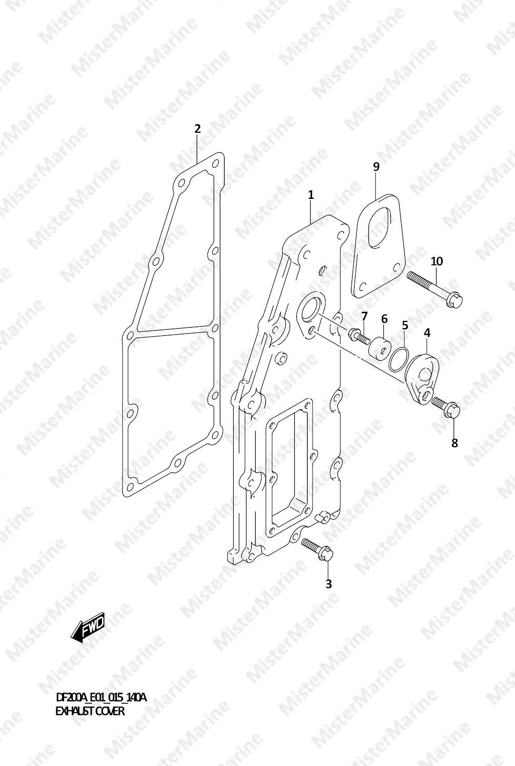FIG.140A (1-B-14) EXHAUST COVER