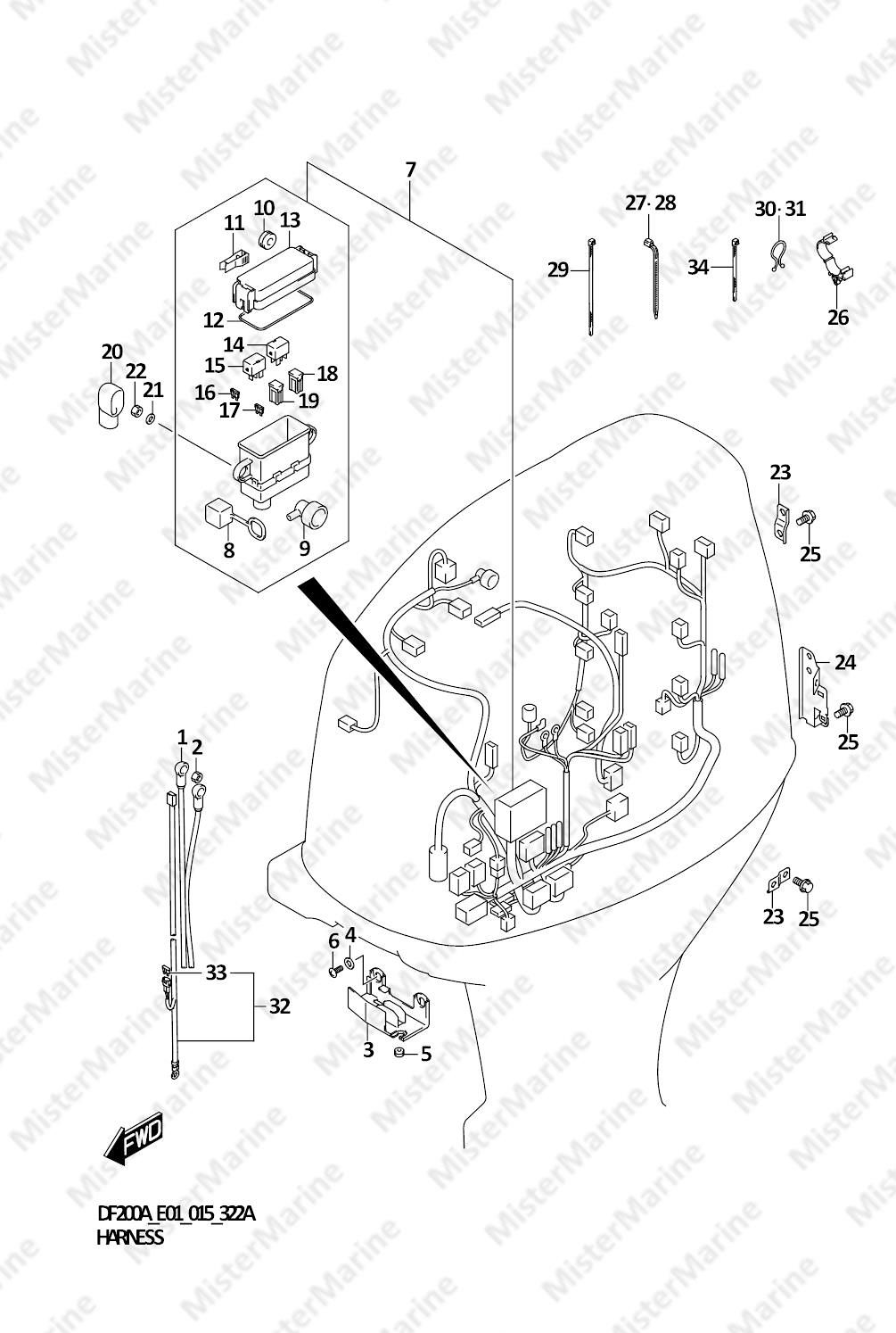 FIG.322A (1-F-8) HARNESS