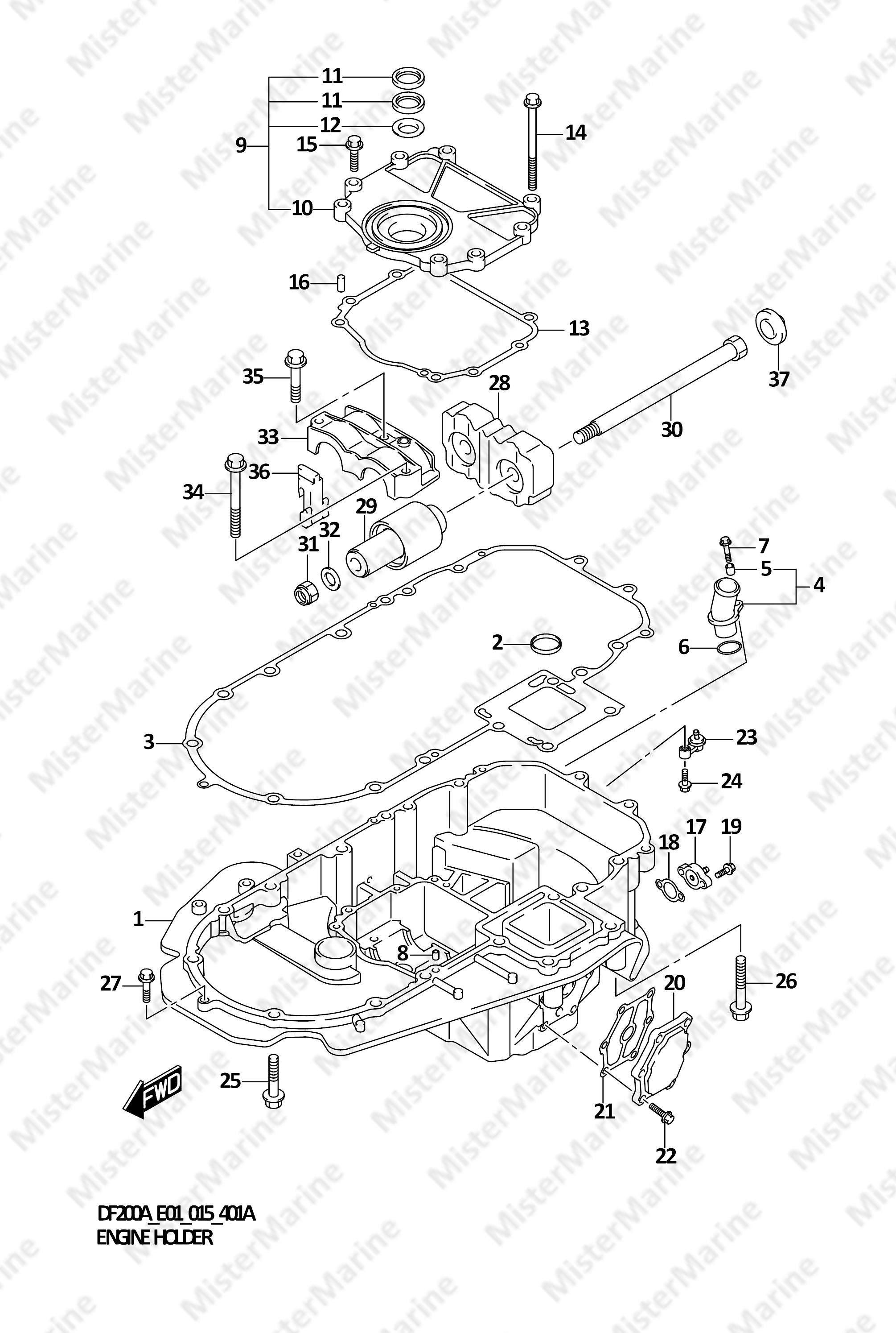 FIG.401A (1-G-4) ENGINE HOLDER
