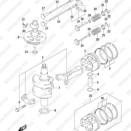 FIG.116A (1-B-4) CRANKSHAFT