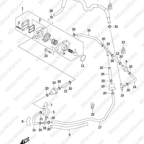 FIG.146B (1-B-10) FUEL PUMP (DF5A,DF6A)