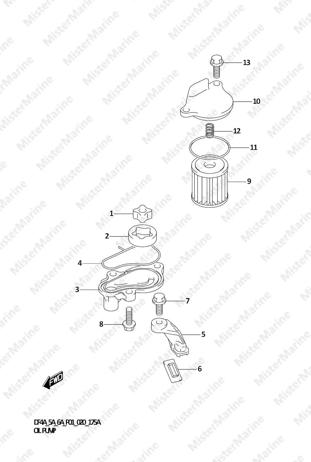 FIG.175A (1-B-13) OIL PUMP