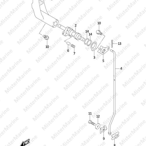 FIG.208A (1-B-14) CLUTCH LEVER