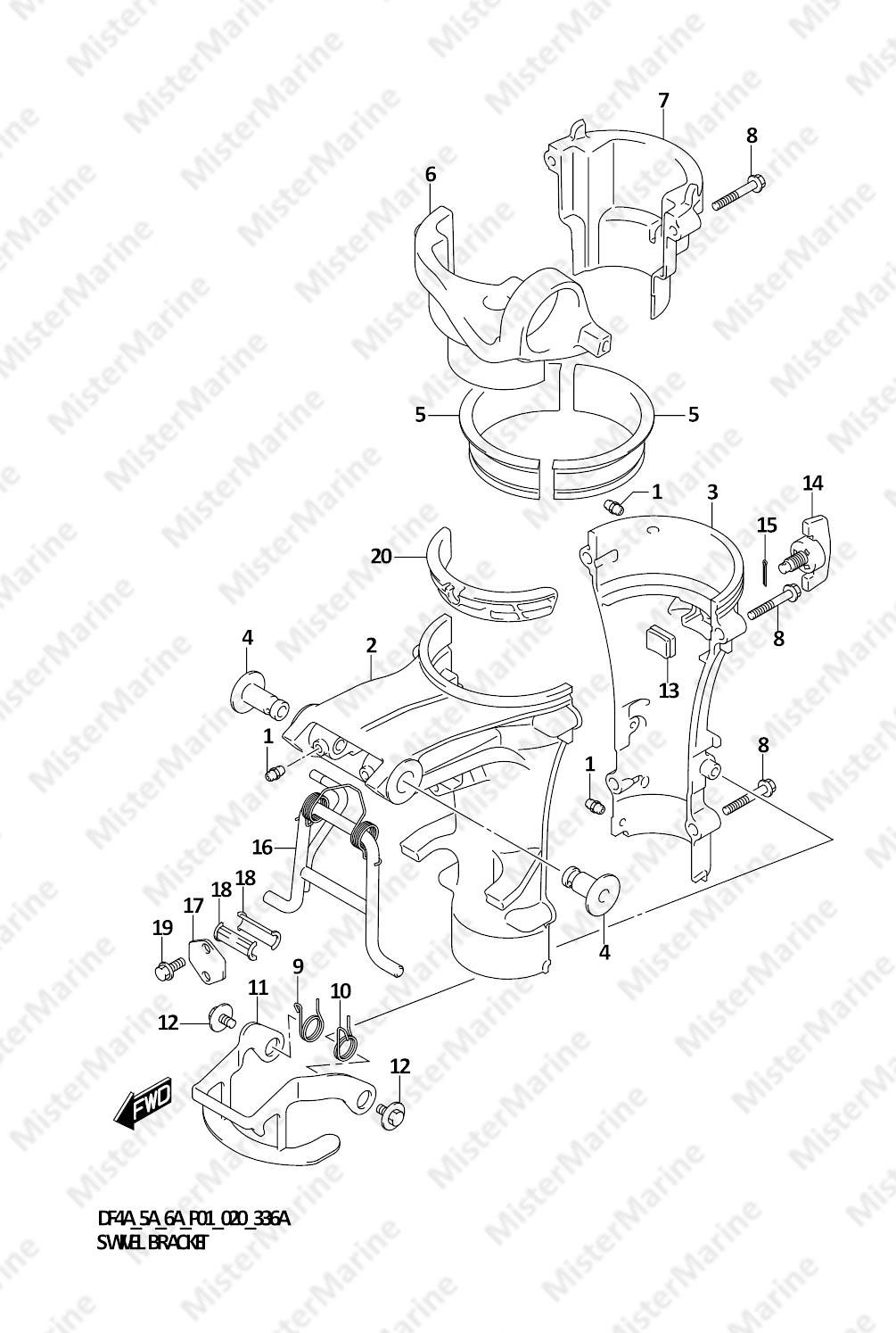 FIG.336A (1-C-6) SWIVEL BRACKET
